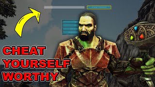 Ark Mjolnir Worthy Command  How to Be Worthy of Mjolnir Using Cheats Lv l 1190 [upl. by Callum358]