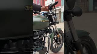 Honda Hness CB350 Anniversary Edition matte green color  Walkaround Sound shorts honda hondahnes [upl. by Heng672]