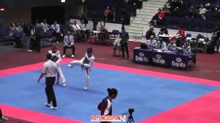 58kg Yaroslav SHVETS UKR vs GRE LIOTSOS Pavlos 21 European TKD Championships 2015 [upl. by Nuawaj]