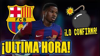 ¡SUELTAN LA BOMBA CON ANSU FATI ¡NADIE SE LO ESPERABA  NOTICIAS DEL FC BARCELONA HOY [upl. by Cyndia]