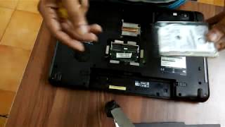 how to remove hard disk of toshiba satellite c660 laptop [upl. by Lamar208]