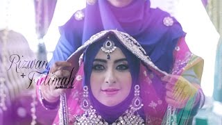 INDIAN MUSLIM WEDDING Kuala Lumpur MALAYSIA  Rizwan  Fatimah  Reception by NEXT ART [upl. by Alliscirp643]