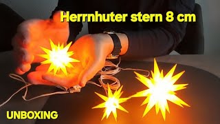 Herrnhuter Stern ⭐️ Miniaturstern 8 cm Gelb [upl. by Fenton]