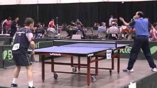 Tahl Leibovitz  Paralympic Table Tennis Champion plays with Mohsen Javeheri [upl. by Naujet]