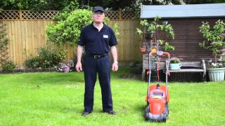 Give Your Lawn Stripes With The Flymo Visimo Electric Wheeled Lawnmower [upl. by Gnilsia]