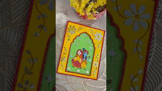 Janmashtami Krishna paining shorts youtubeshorts painting radhakrishna handmade homedecor diy [upl. by Emirak]