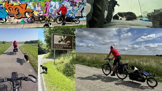 Fietsvakantie route Kees Swart BerlijnEnschede met hond Bikefeeling [upl. by Efeek]