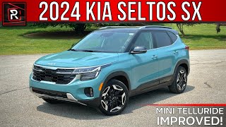 The 2024 Kia Seltos SX Is A Soulful amp Spacious Turbocharged Small SUV [upl. by Auqenehs]