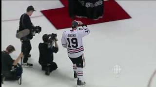 Toews accepts the Cup and Passes to Hossa [upl. by Hines631]