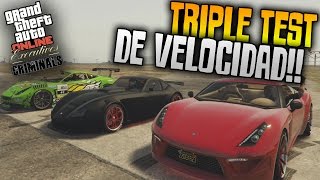 GTA 5  VERLIERE VS MASSACRO VS CARBONIZZARE TRIPLE TEST VELOCIDAD  XxStratusxX [upl. by Anyrak]