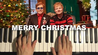 Ed Sheeran amp Elton John  Merry Christmas Piano Tutorial Lesson [upl. by Cyna]