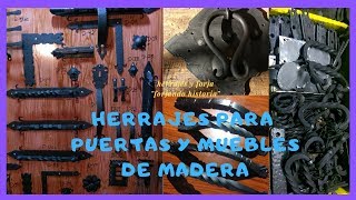 HERRAJES PARA MUEBLES Y PUERTAS DE MADERA CATALOGO [upl. by Oyam461]