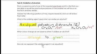 AQA Alevel Chemistry  Alcohols  PART 4 [upl. by Haughay]