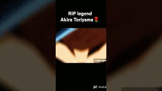 Rip legend Akira Toriyama sorry for bad qualitydragonballz akiratoriyama [upl. by Stanwinn3]