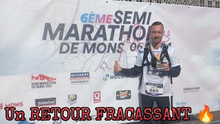 🐉Un RETOUR FRACASSANT au SEMIMARATHON DE MONS 🏃🔥🥇running sports halfmarathon [upl. by Lirrad]