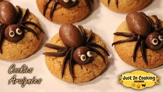 Recette de Cookies Araignées pour Halloween [upl. by Helbonnah]