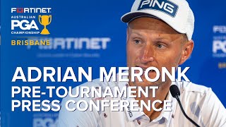 Adrian Meronk PreTournament Press Conference  2023 Aus PGA Championship [upl. by Leelahk804]