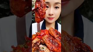 Noodles with Roast chicken wings spicy [upl. by Janus]