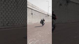 220f pulsar wheelie 🚀👀  bike riding  bike stunt wheelie 220fpulsar shorts bikerider [upl. by Rici]