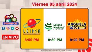 Lotería Nacional LEIDSA y Anguilla Lottery en Vivo 📺│Viernes 05 abril 2024 855 PM [upl. by Ahsienor]