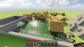 Realistic Village Flood in Minecraft [upl. by Aryk]