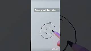 Every art tutorial I watch shorts [upl. by Silva482]