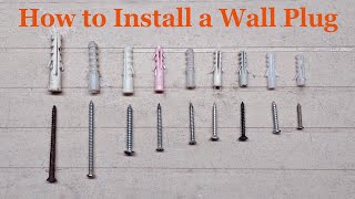 How to Install a Wall Plug How to select Drill bit [upl. by Ailel45]