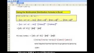 How You Can Use the Multinomial Distribution to Solve Problems  and Do It In Excel [upl. by Allcot]