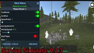 Survival Simulator 023 Mod Menu By LaryHacker [upl. by Esnofla922]