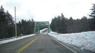 Northeastern Maine truss bridge on US Highway 1 March 2009 [upl. by Ulric]