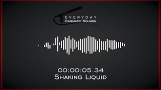 Shaking Liquid  HQ Sound Effects [upl. by Goda]