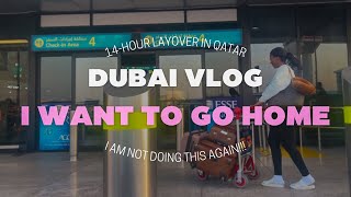 VLOG Nearly missed my flight back home due to overweight Baggage  14hour layover in Doha😭 [upl. by Iadam]