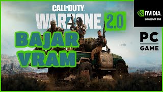 Subir Rendimiento Warzone 2 Y bajar VRAM PC  Tambien Cualquier videojuego PC [upl. by Eivol883]