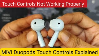 MiVi Duopods Touch Controls Explained  Volume Calling Music Controls 🔥🔥 [upl. by Meihar686]