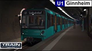 Train Simulator 2022 Frankfurt UBahn U1 Südbahnhof  Ginnheim [upl. by Eniamreg]