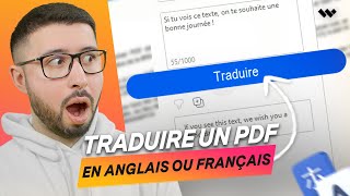 Comment traduire un document PDF en anglais ou français facilement   PDFelement 9 [upl. by Alfreda]