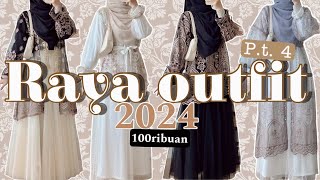 SHOPEE HAUL RAYA OUTFIT 2024 part 4 Brukat outer viral 100ribuan [upl. by Carolynn]