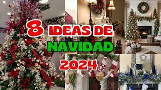 🎄8 IDEAS PARA DECORAR TU CHIMENEA 🎄🤶🏻IDEAS NAVIDEÑAS 2024  NAVIDAD TENDENCIAS 2024 [upl. by Adlecirg]