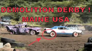 LIVE Demolition Derby  Piscataquis Valley Fair  MAINE USA [upl. by Jeanine]