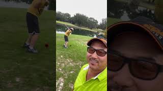 My son Golfing for the second time  Island Green  Kenny Joel [upl. by Dimmick]