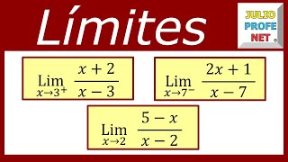 LÍMITES INFINITOS  Ejercicios 1 2 y 3 [upl. by Ma735]