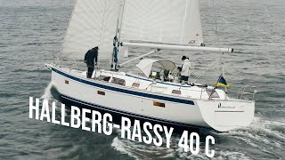 HallbergRassy 40 C  TEST SAILING and GUIDED WALKTHROUGH [upl. by Anilatak]