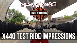 Harley Davidson X440 Test Ride Impressions  The most demanding bike in 2024  KL Vandi x440 [upl. by Enerehs]