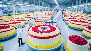 🏭 SHOCKING How MILLIONS of Cakes Are Made in This MEGA Factory Full Manufacturing Process REVEALED [upl. by Netsew]