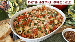 Roasted Vegetable Stuffed Pasta Shells [upl. by Ahserkal930]