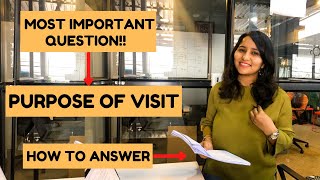 How to answer  PURPOSE OF VISIT  USA B1 Visa Interview questions For Indians 2023  Shachi Mall [upl. by Eelessej]