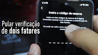 Ativei 2 fatores no Instagram e perdi o acesso COMO RECUPERAR  Perguntasamprespostas [upl. by Ducan]