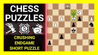 Chess Puzzles to Practice Themes Crushing Endgame Short puzzle Learn Chess [upl. by Socem524]