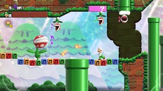 Piranha Plants on Parade Super Mario Wonder Level 2 [upl. by Tatum]