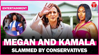 Conservatives slam Megan Thee Stallion Kamala Harris show smut has NO place in presidential rally [upl. by Kale]